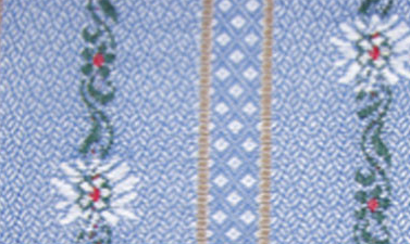 Tischtuch mit Edelweiss für Après Ski oder Hüttenzauber